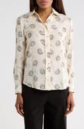 JASON WU Swirl Twill Button-Up Shirt