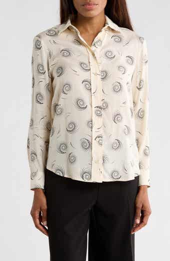 JASON WU Swirl Twill Button-Up Shirt