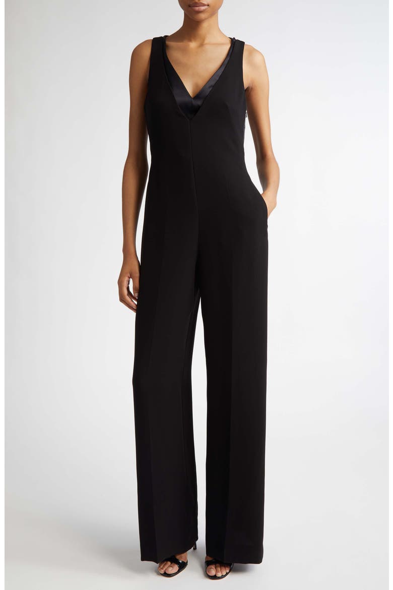 Armonia Layered Jumpsuit, Main, color, BLACK