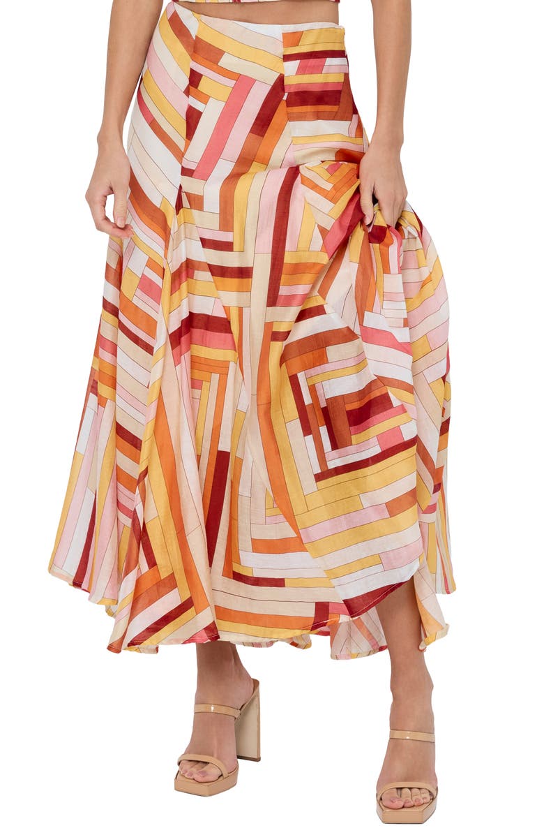 CIEBON Roese Maxi Skirt, Alternate, color,