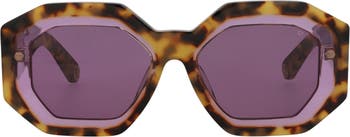 53mm Geometric Sunglasses