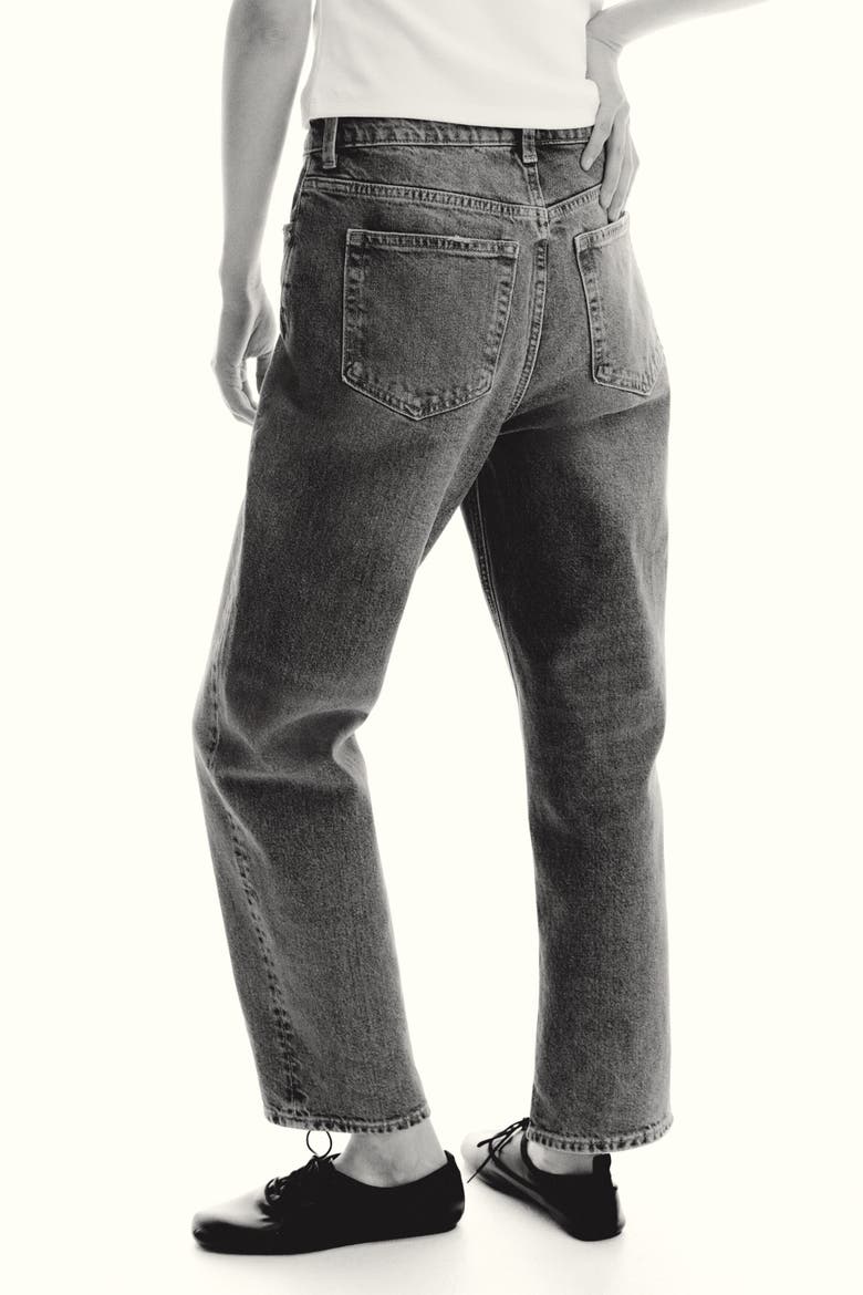Mom Slim Fit High Waist Ankle Jeans, Alternate, color, Denim