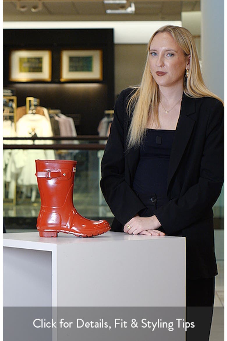 Hunter Original Tour Short Gloss Packable Rain Boot (Women