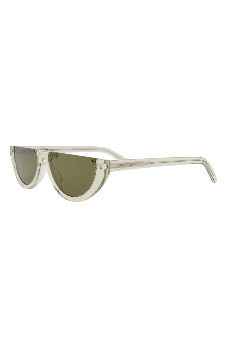 Saint Laurent 58mm Cat Eye Sunglasses, Alternate, color, Green Green Green