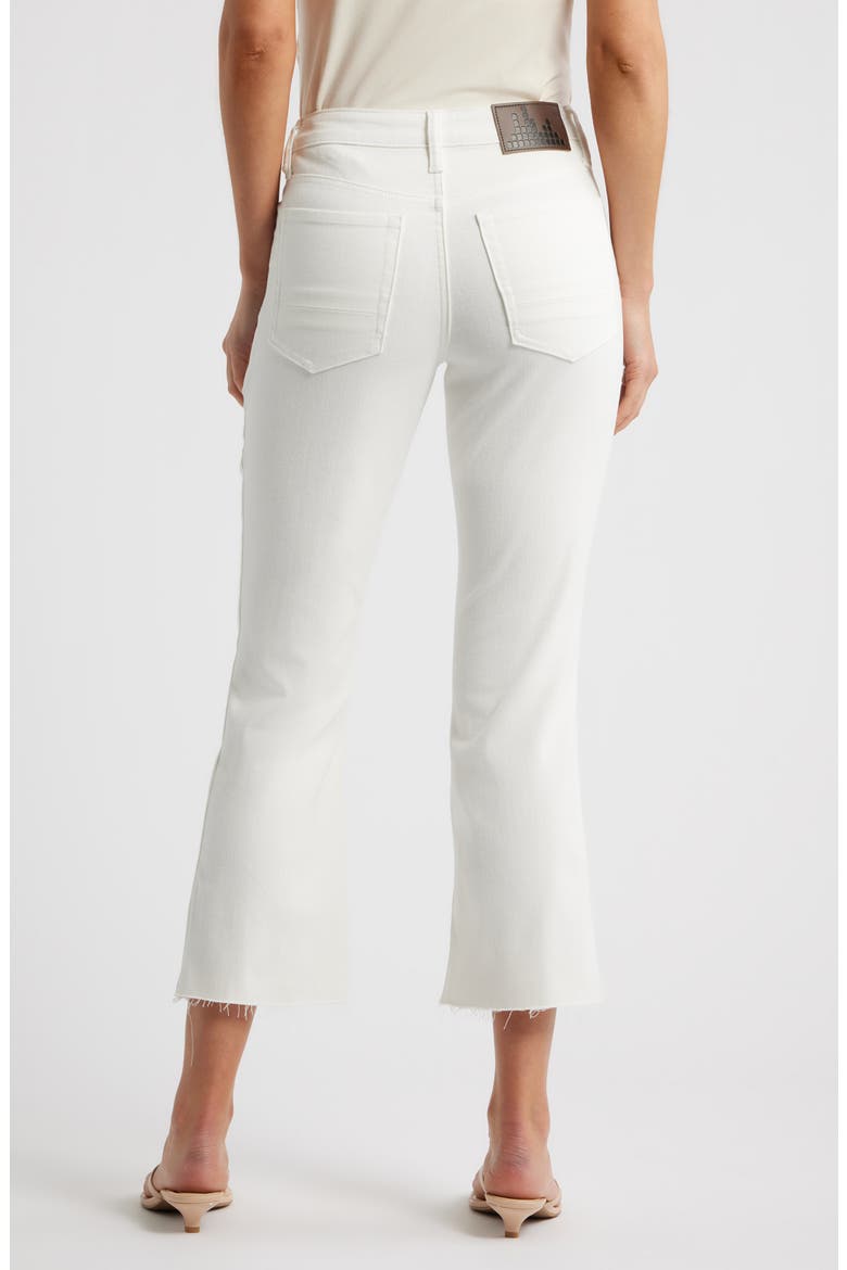 Crop Flare Jeans, Alternate, color, IVORY