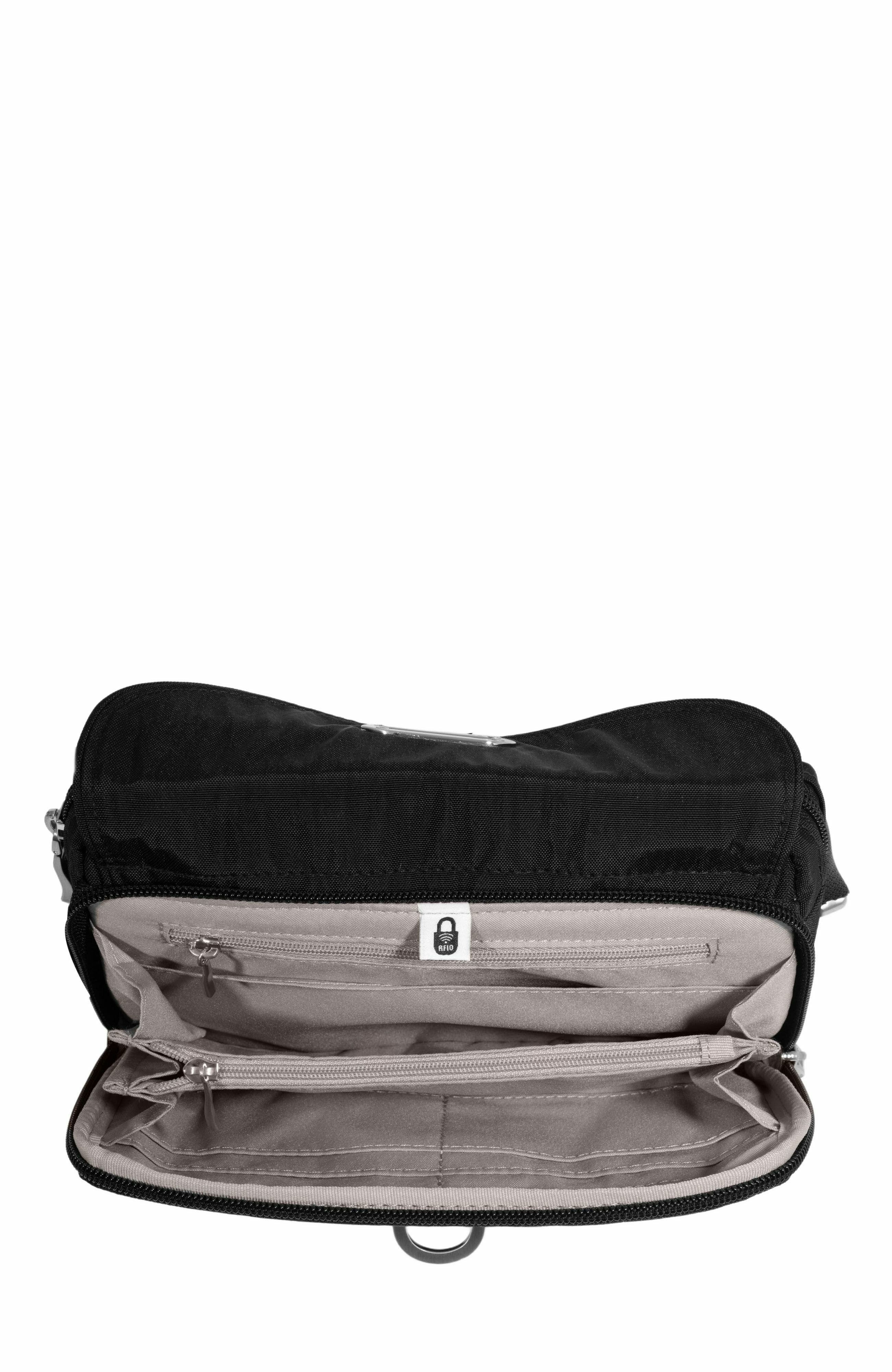 Coastal Flip Lock Sling Bag, Alternate, color, BLACK