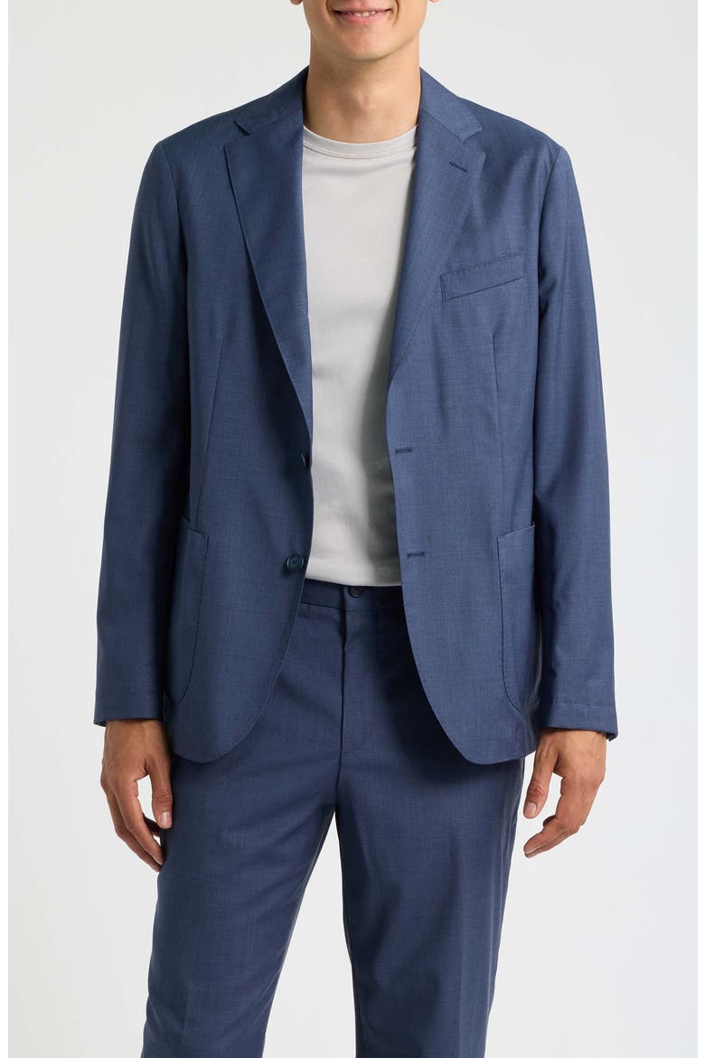 P-Hanry Virgin Wool Suit Jacket, Main, color, OPEN BLUE