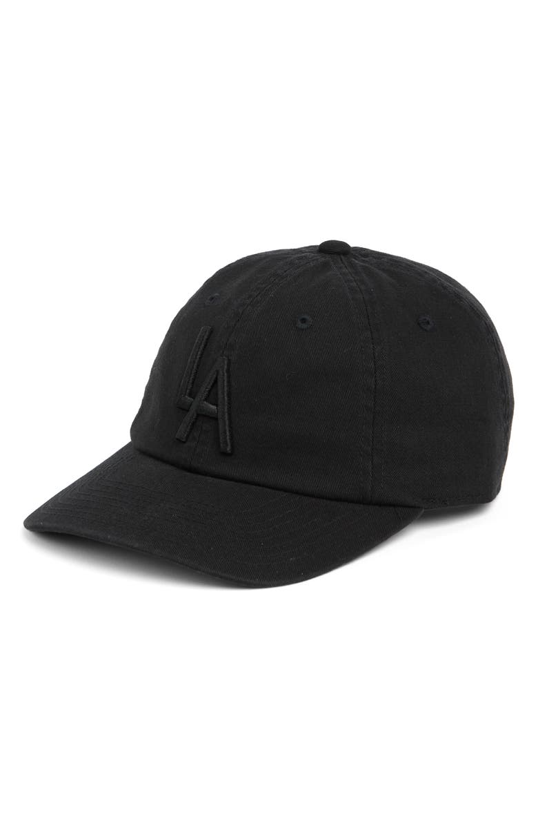 American Needle Los Angeles Embroidered Tonal Ballpark Hat, Main, color, Black