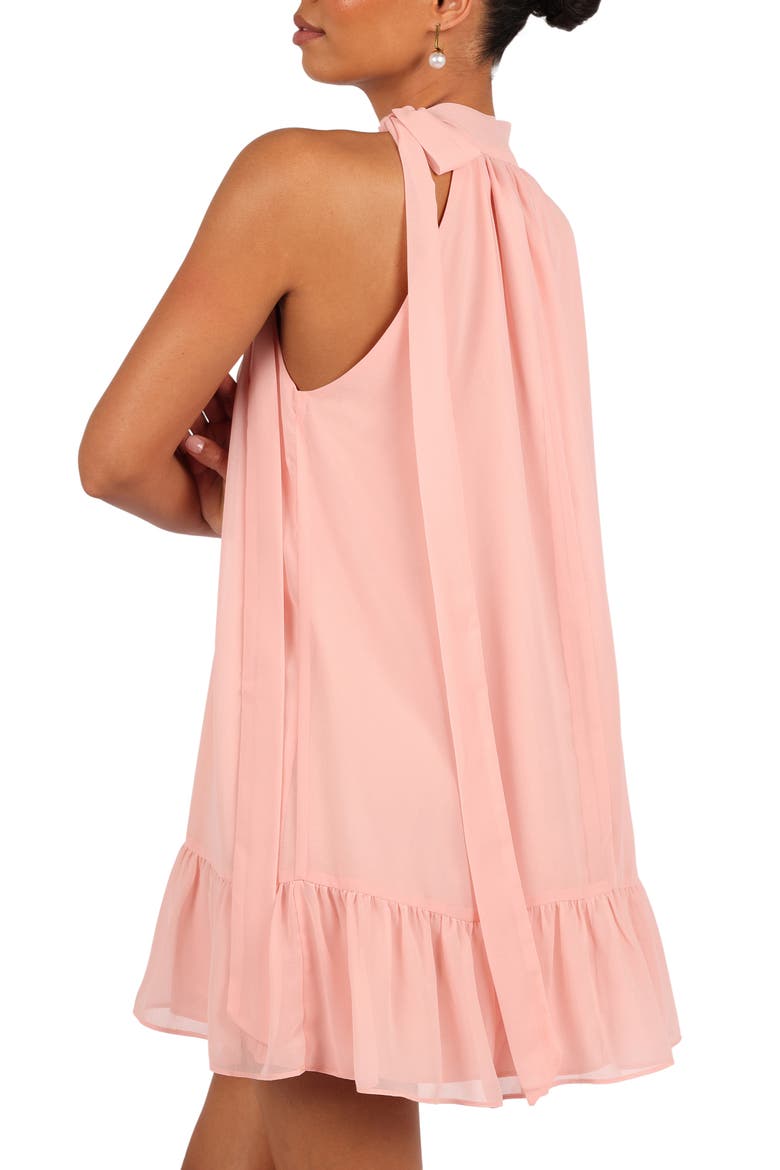 Victoria Halter Trapeze Minidress, Alternate, color, PETAL PINK