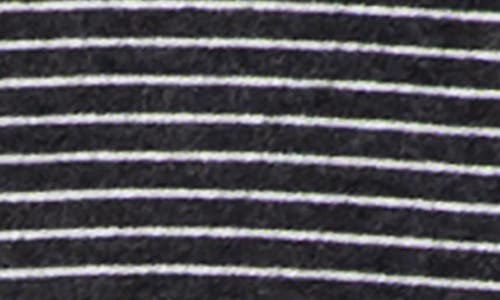 Melloday Stripe Knit Top In Black