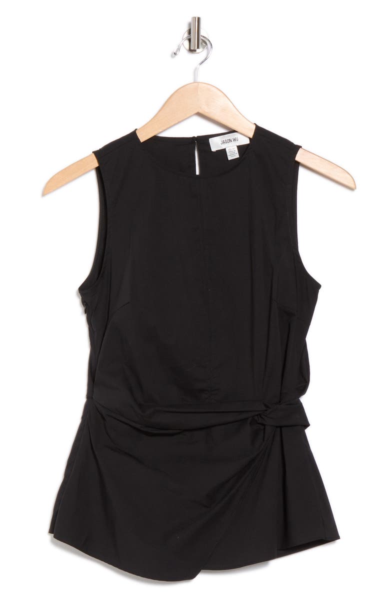 JASON WU Twist Front Sleeveless Top, Alternate, color, Black