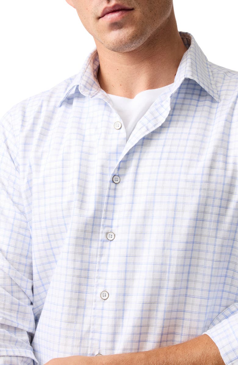 Rodd & Gunn Mount Victor Check Cotton & Linen Button-Up Shirt, Alternate, color,