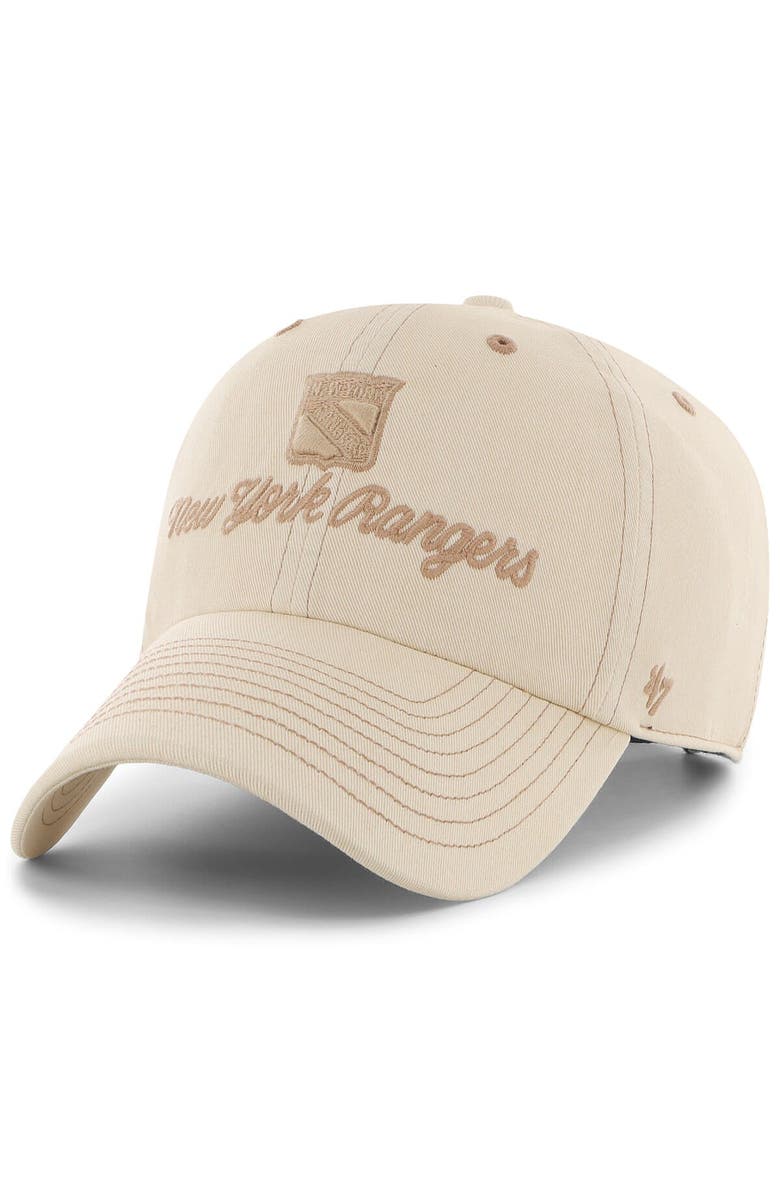 '47 Women's '47 Cream New York Rangers Haze Clean Up Adjustable Hat, Main, color, 