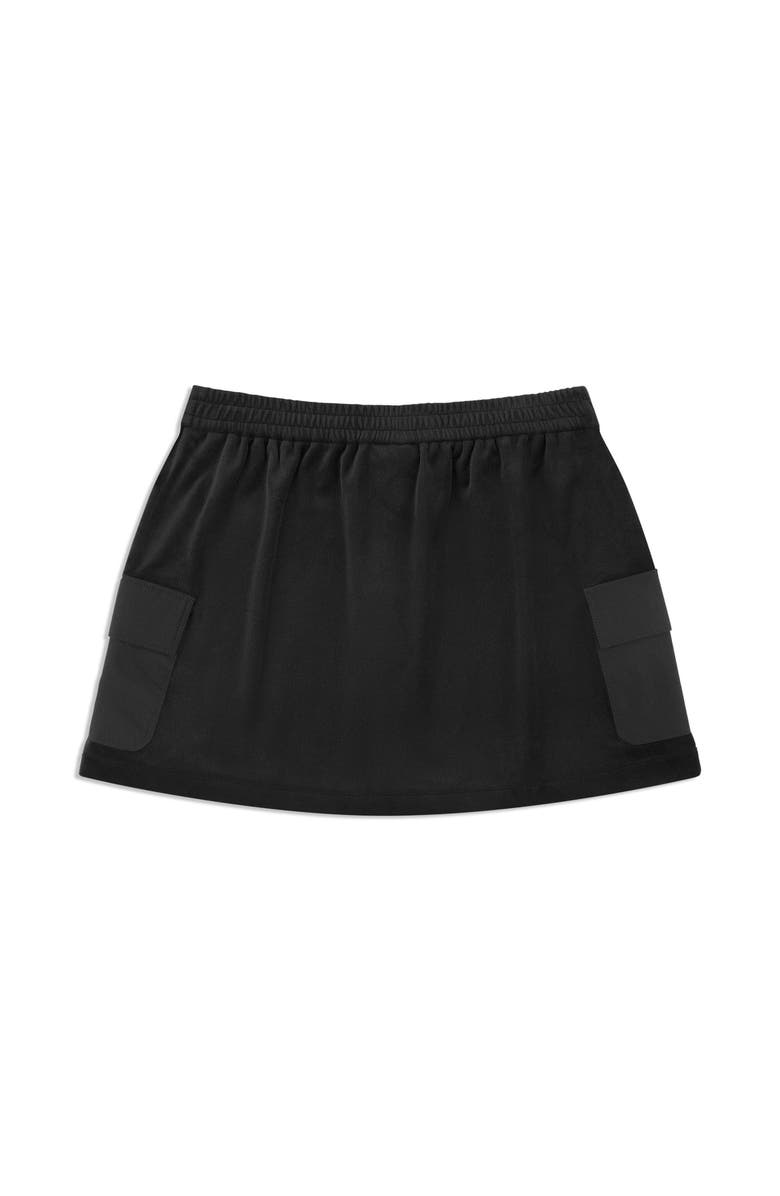 Sergio Tacchini Adele Velour Skirt, Alternate, color, Black Beauty