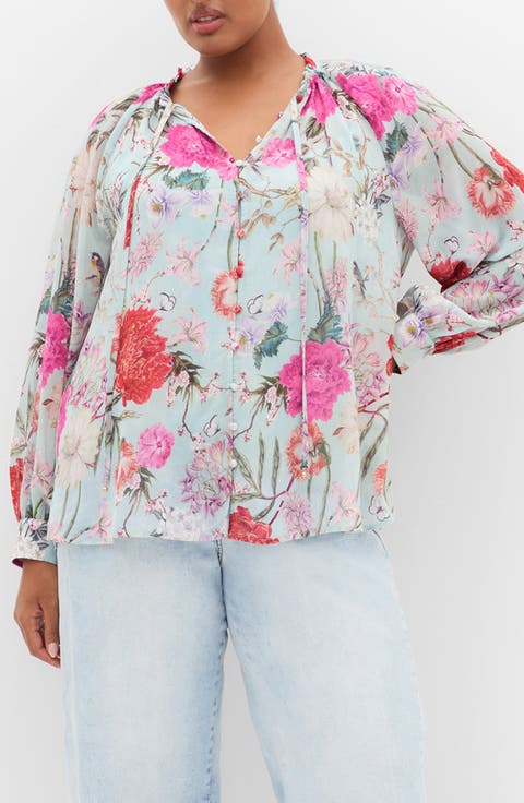 Sienna Botanique Print Shirt