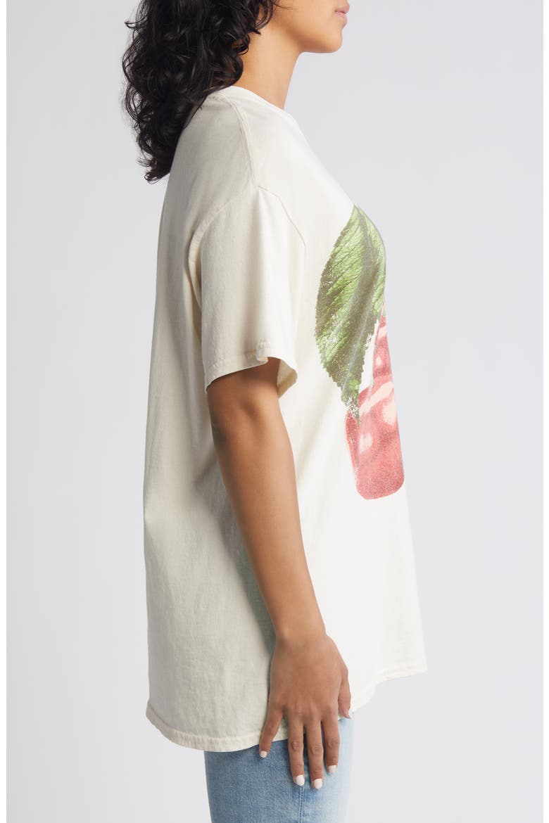 Cherries Cotton Graphic T-Shirt, Alternate, color, NATURAL