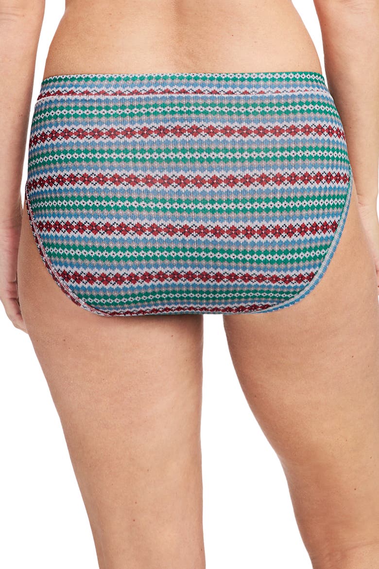 Women's Cotton Stretch Brief, Alternate, color, Finn Fair Isle