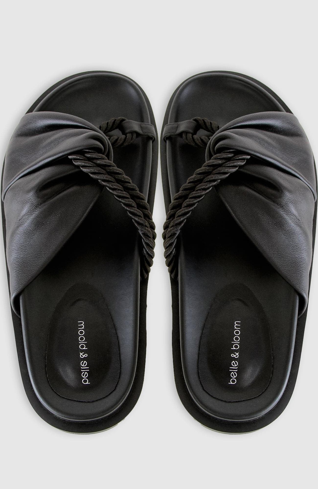 Belle & Bloom Whitehaven Slide, Alternate, color, Black