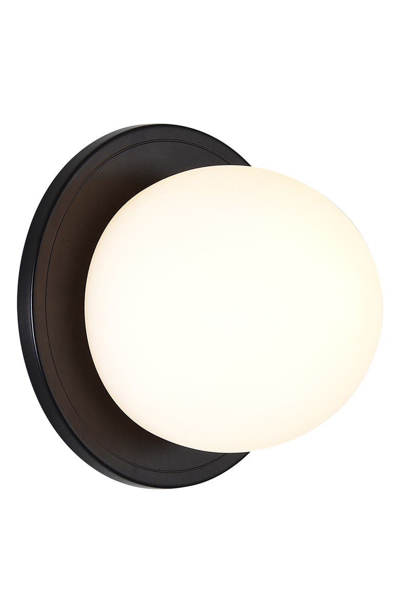 Renwil Round Wall Sconces, Alternate, color, Sybil Matte Black