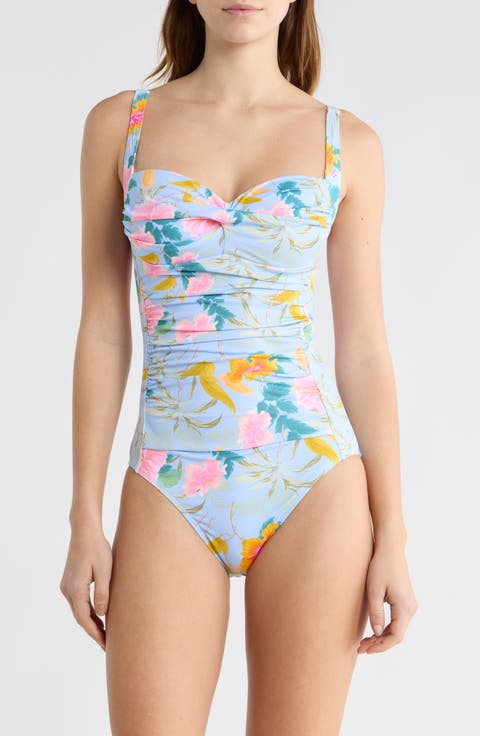 Sweetheart Ruched One-Piece Swimsuit