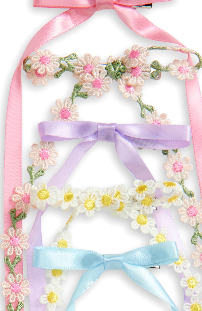 Capelli New York Kids' Assorted 8-Pack Bow Hair Clips, Alternate, color,