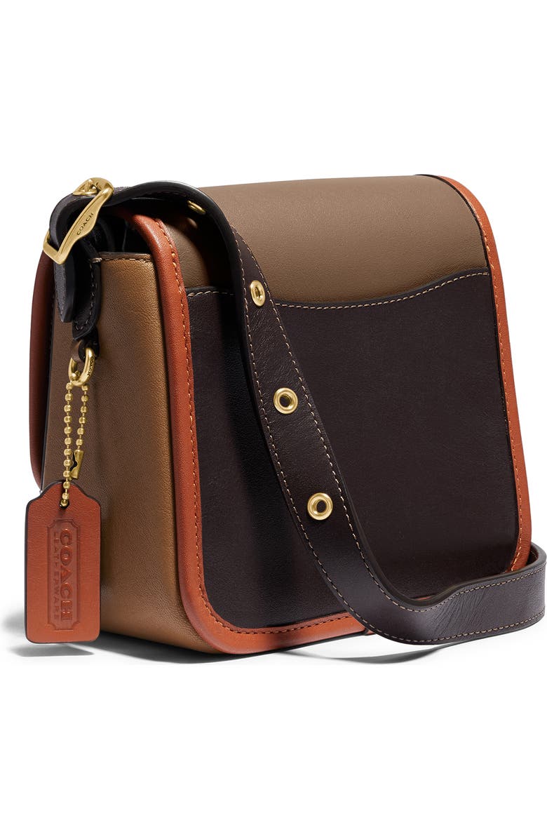 COACH Rambler Colorblock Leather Crossbody Bag, Alternate, color,