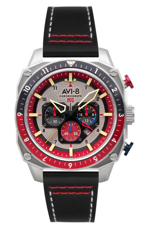 Hawker Hunter Atlas Dual Time Chronograph Bracelet Watch, 44mm