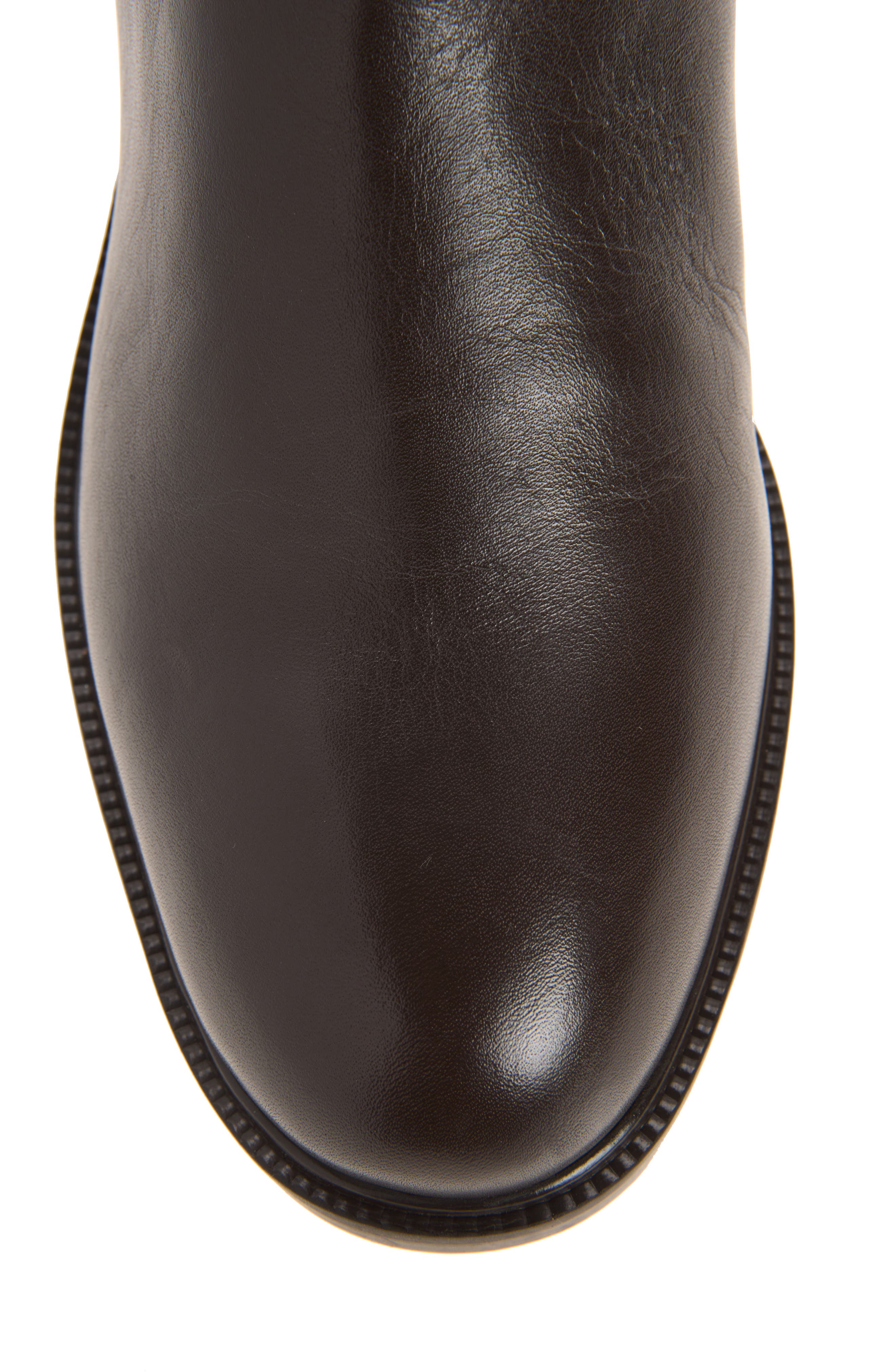 Annora Wide Calf Leather Boot, Alternate, color, BROWNIE