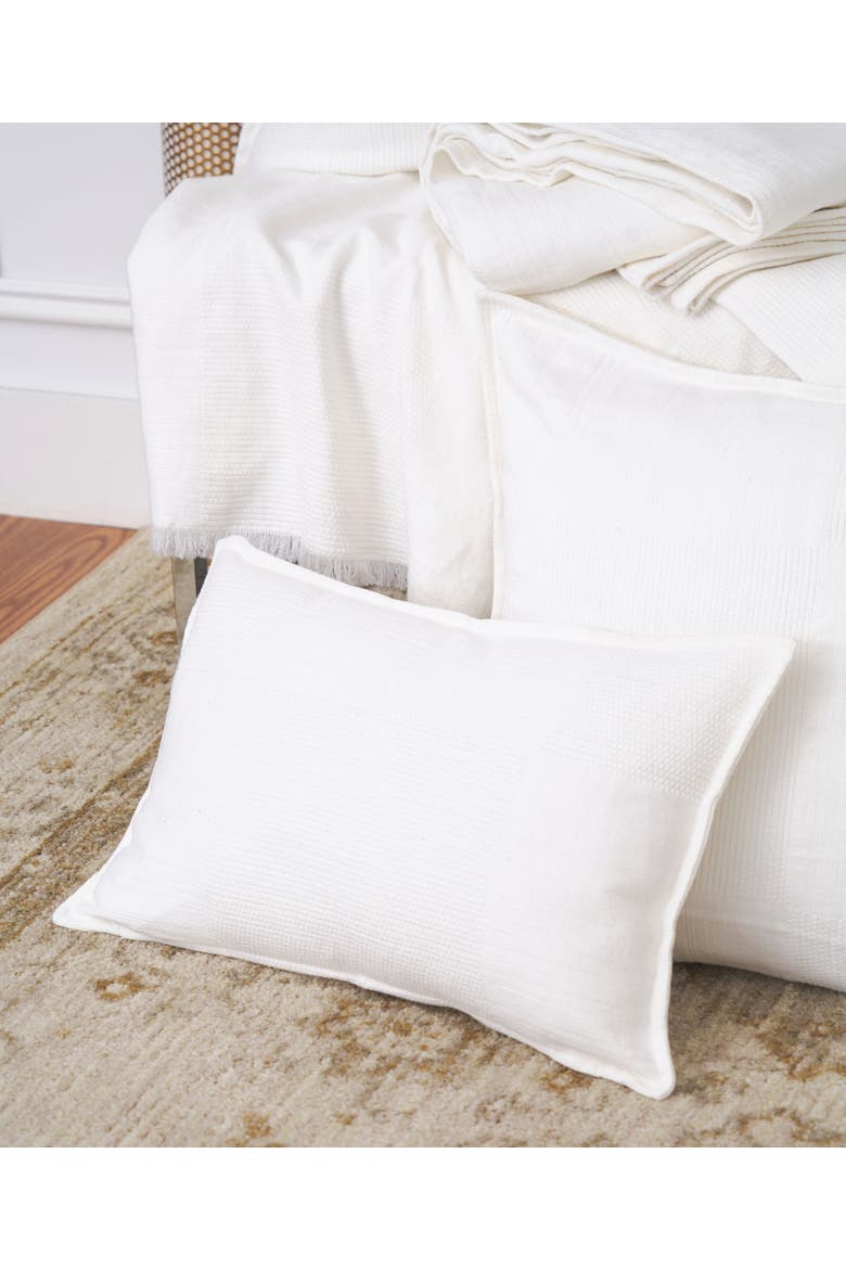 Beacon White Cotton Euro Pillow Sham, Alternate, color, White