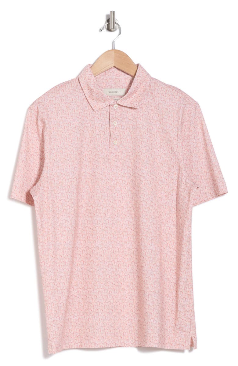 Bugatchi Victor OoohCotton<sup>®</sup> Cocktail Print Polo, Alternate, color, 