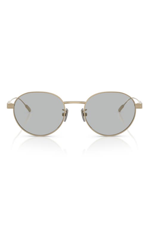 Moncler Subtila Round Frame Sunglasses In Gray