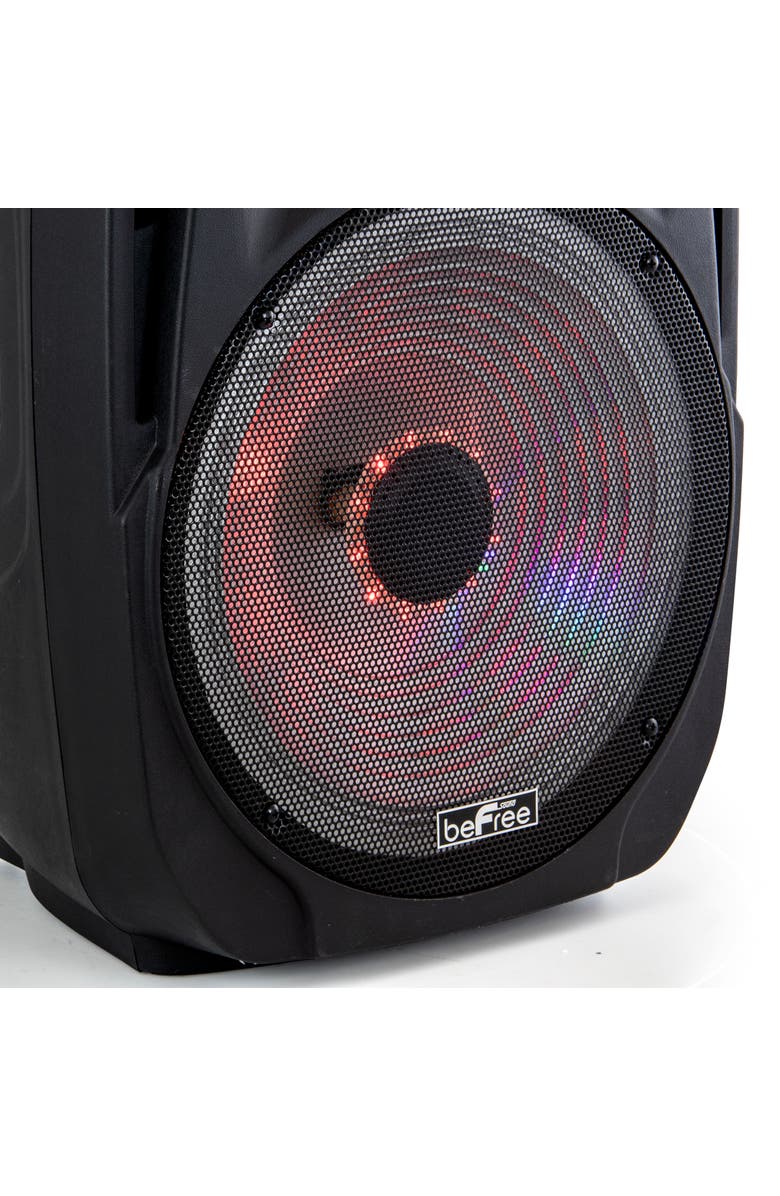 Befree Sound 15in Portable Bluetooth Speaker with Sound Volume Reactive Lights, Alternate, color, Black