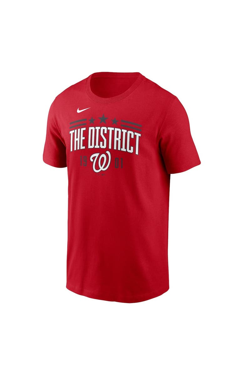 Nike Men's Nike Red Washington Nationals The District 1901 Local Team T-Shirt, Alternate, color, 