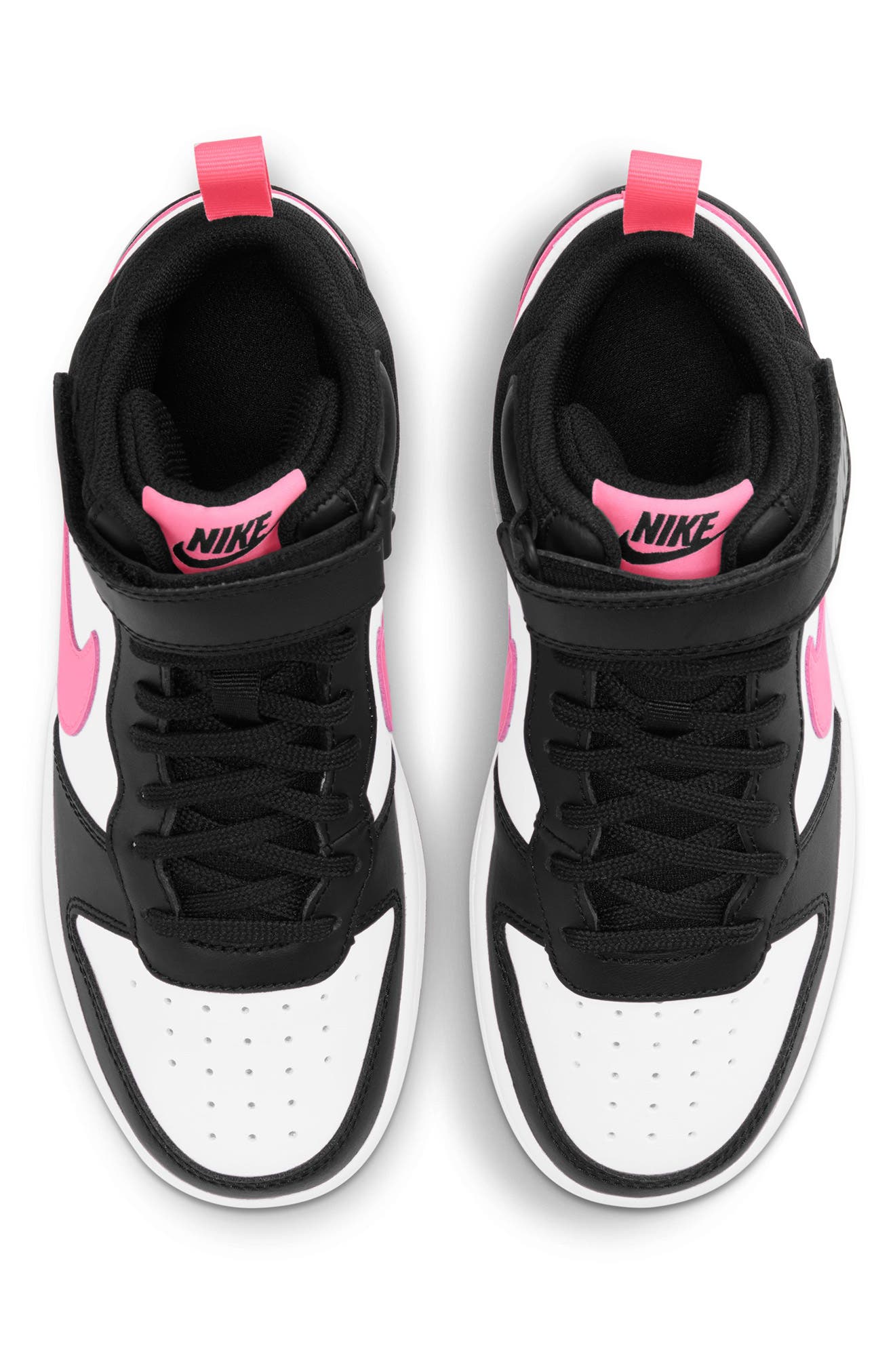 Nike Kids' Court Borough Mid 2 Basketball Shoe, Alternate, color, 005 Black/Snspls