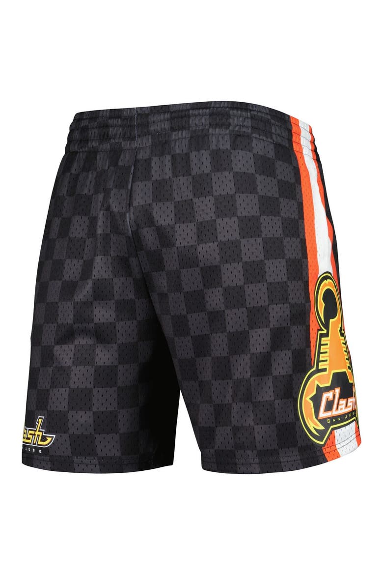 Men's Mitchell & Ness Black San Jose Earthquakes City Mesh Shorts, Alternate, color, Black