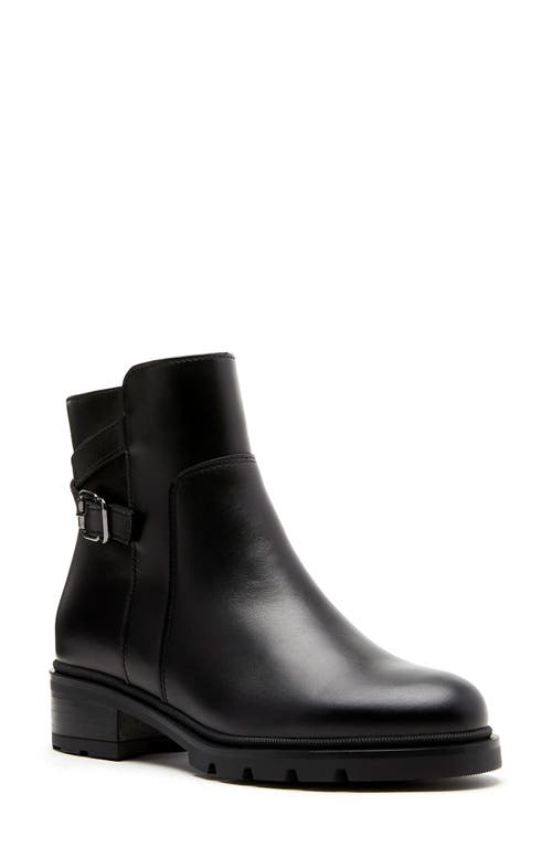 La Canadienne Shai Waterproof Bootie in Black Leather 