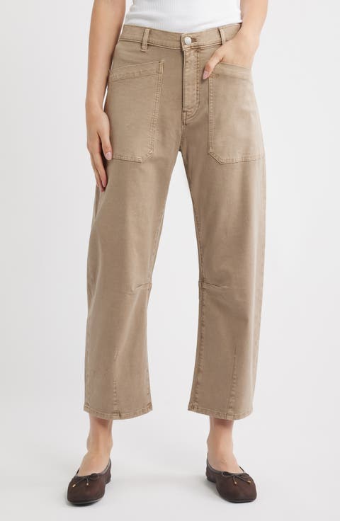 Bilie High Waist Easy Barrel Leg Jeans