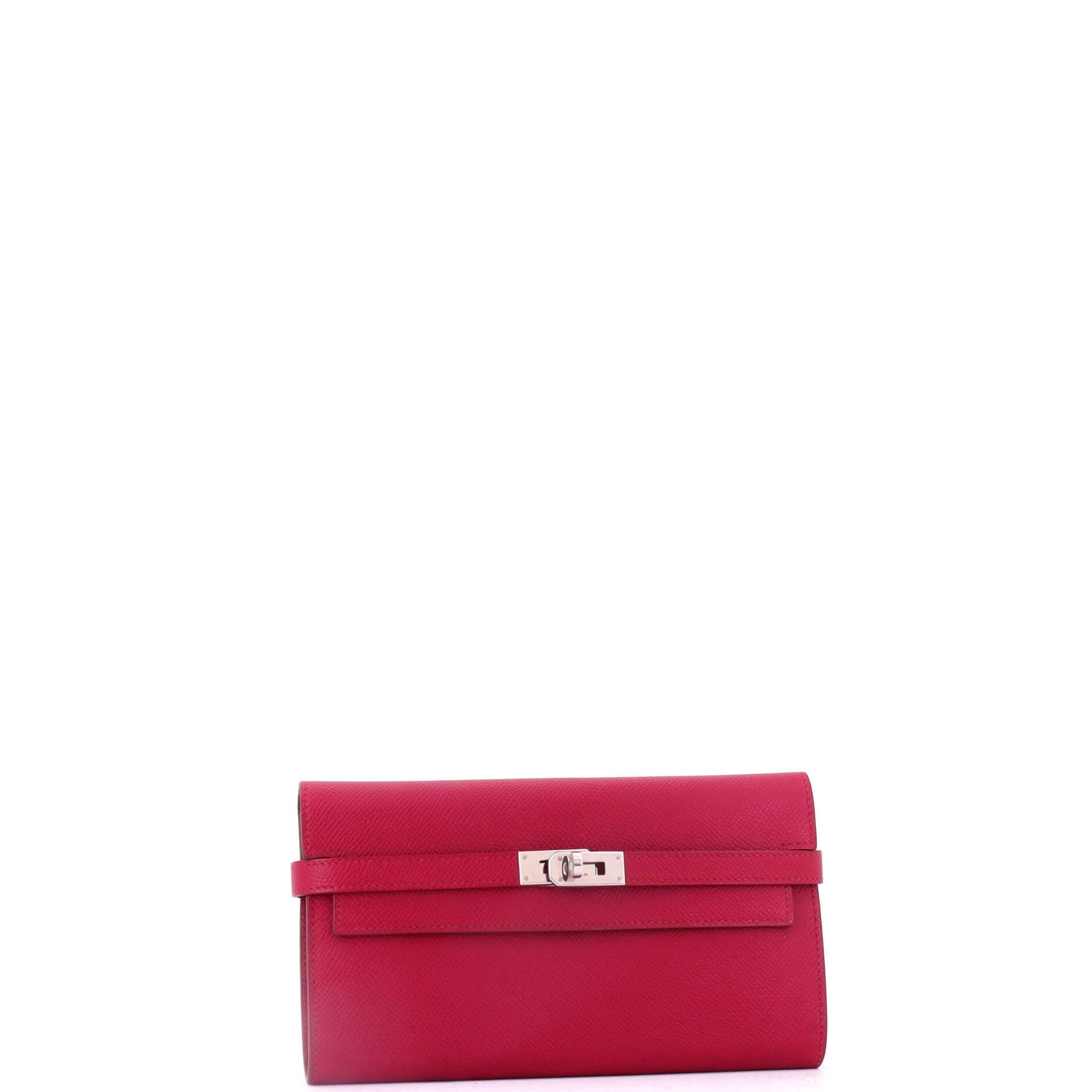 Kelly Wallet Epsom Long, Alternate, color, Red