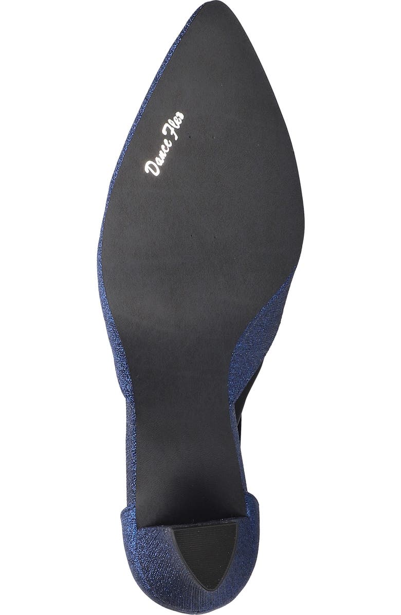 EASY STREET Moonlight Embellished T-Strap Pump - Multiple Widths Available, Alternate, color, Navy Glitter