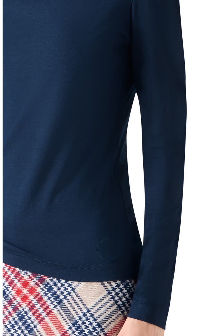 Jersey Turtleneck, Alternate, color, NAVY