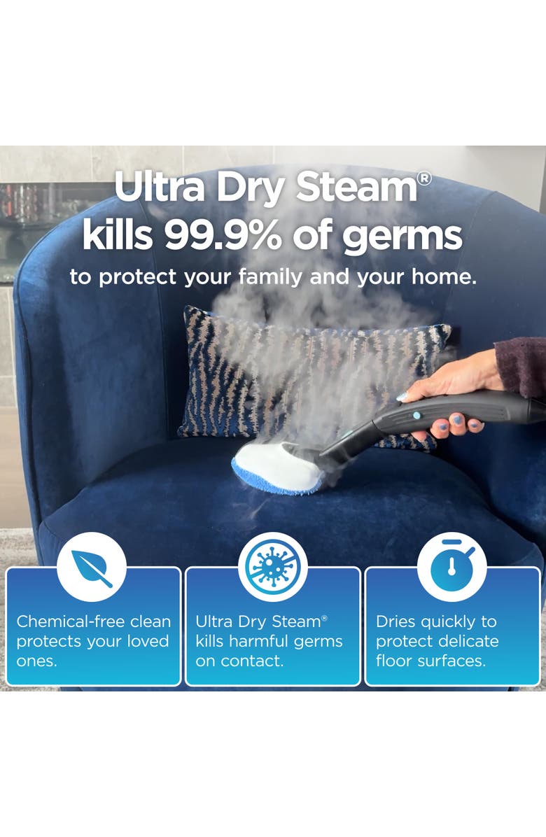 Euroflex Vapour Pro 20-Piece All-in-One Steam Mop, Alternate, color, Black