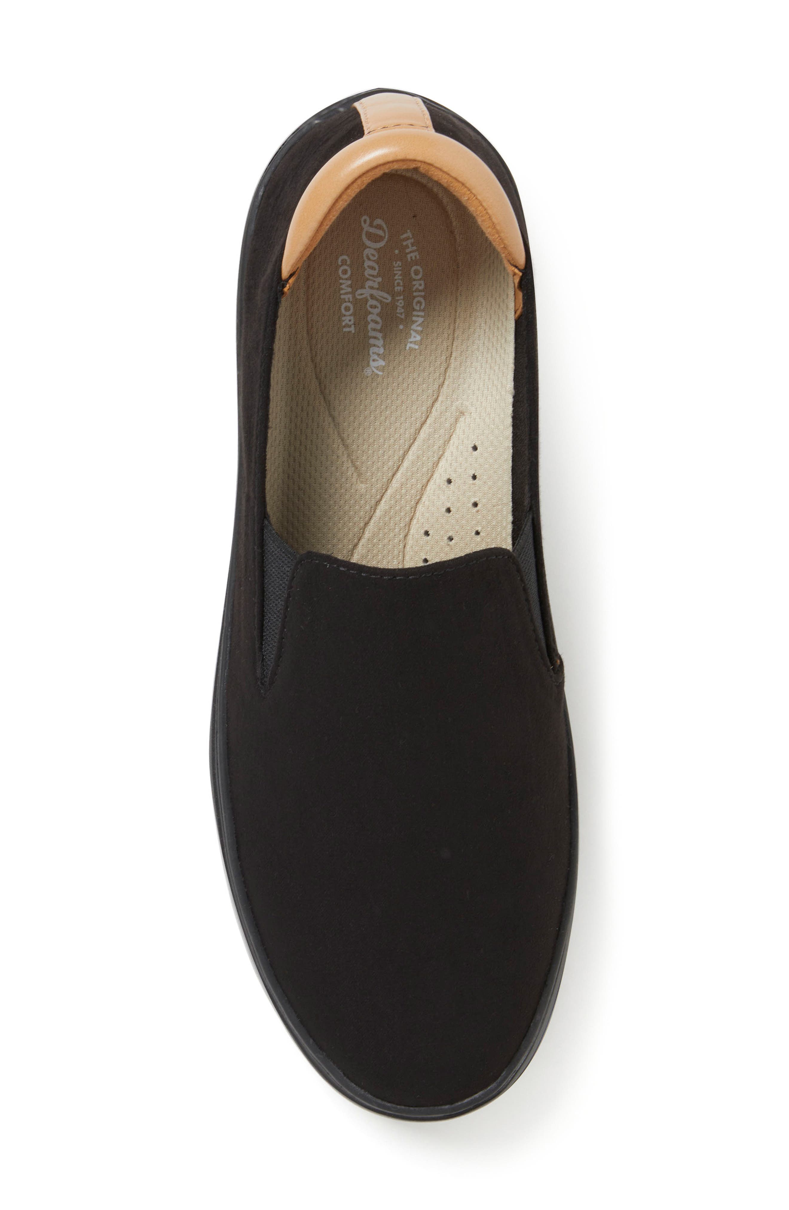 DEARFOAMS Sophie Slip-On Sneaker, Alternate, color, Black Suede