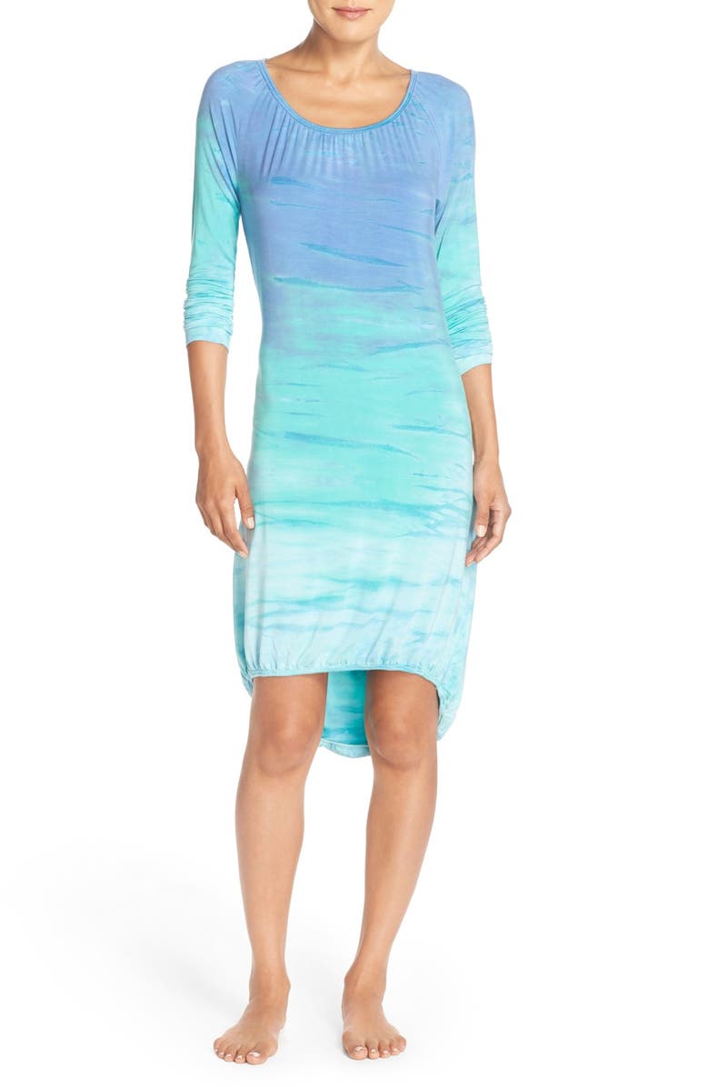 Hard Tail High/Low Stretch Modal Dress, Main, color, 