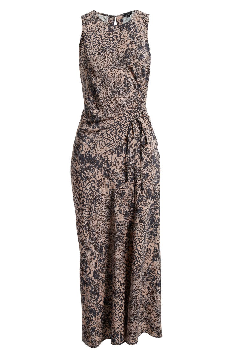 Rails Gabriella Animal Print Ruched Midi Dress, Alternate, color,