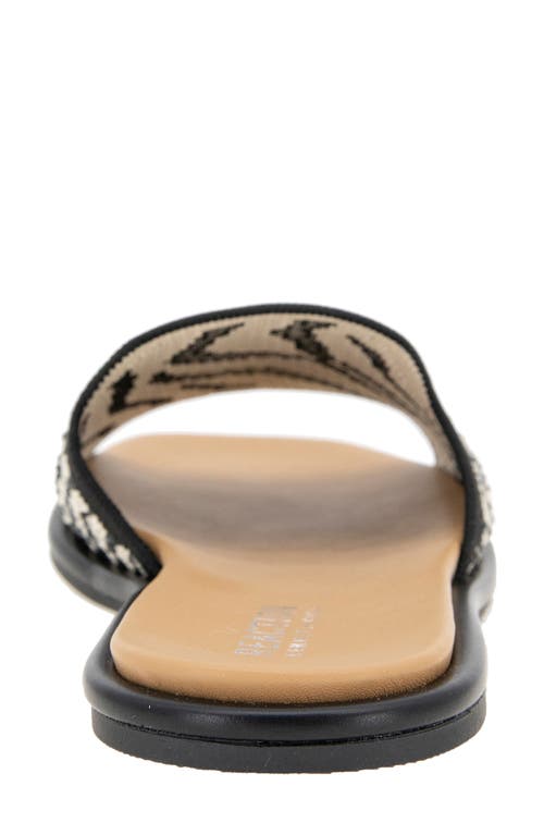 Reaction Kenneth Cole Warmth Slide Sandal In Zebra Knit