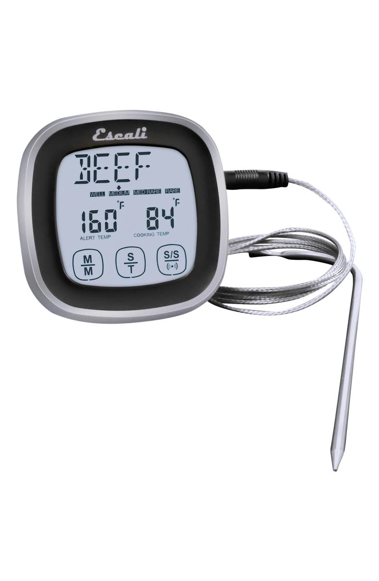 ESCALI Touch Screen Thermometer and Timer, Alternate, color, Black