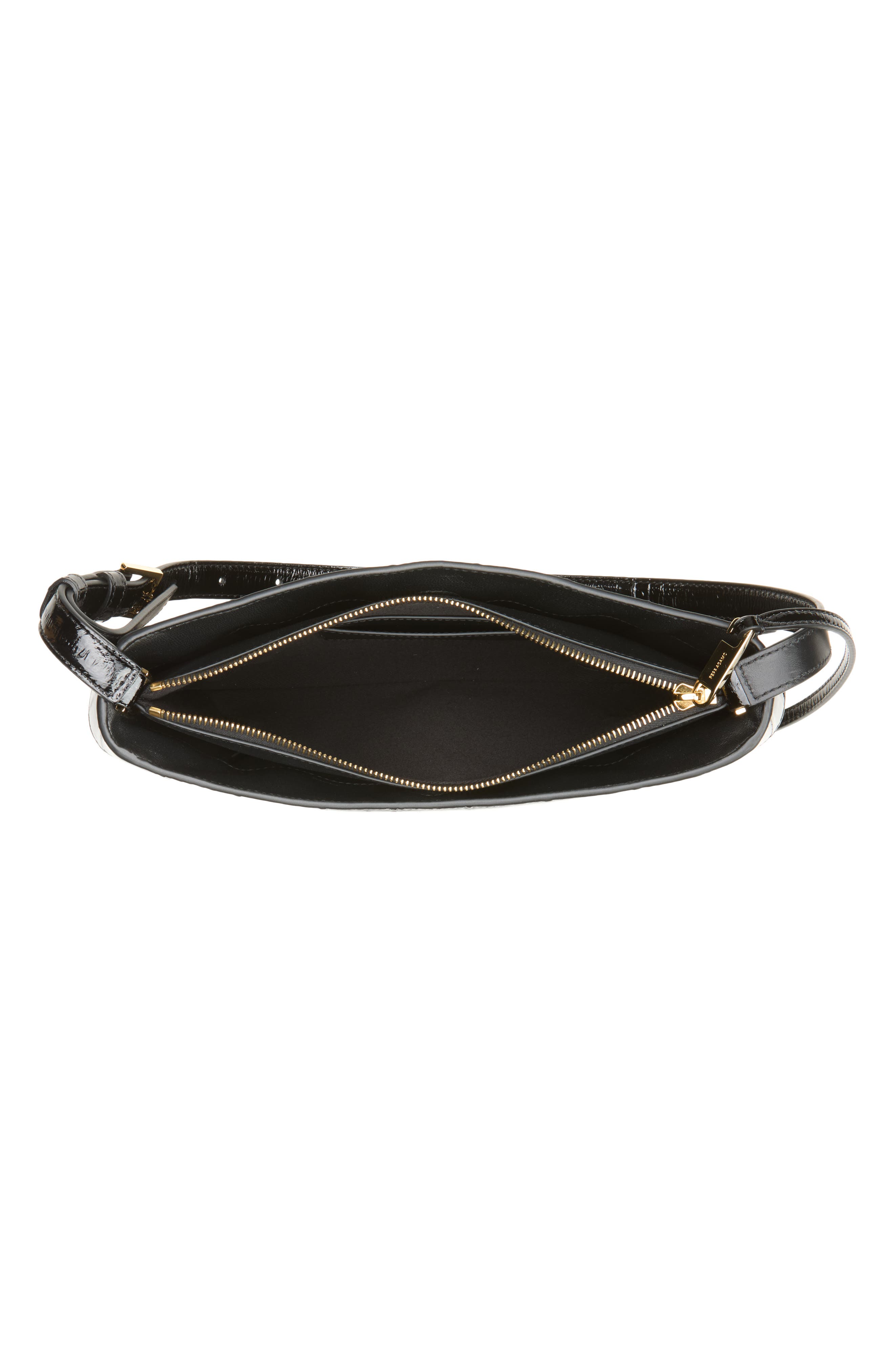Small Cara Leather Shoulder Bag, Alternate, color, NERO