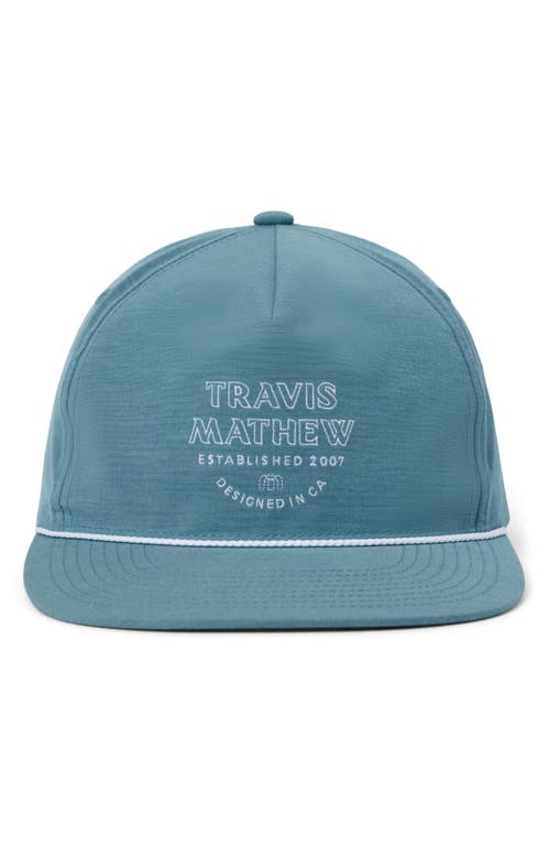 Travismathew Hidden Agenda Snapback Baseball Cap In Captains Blue