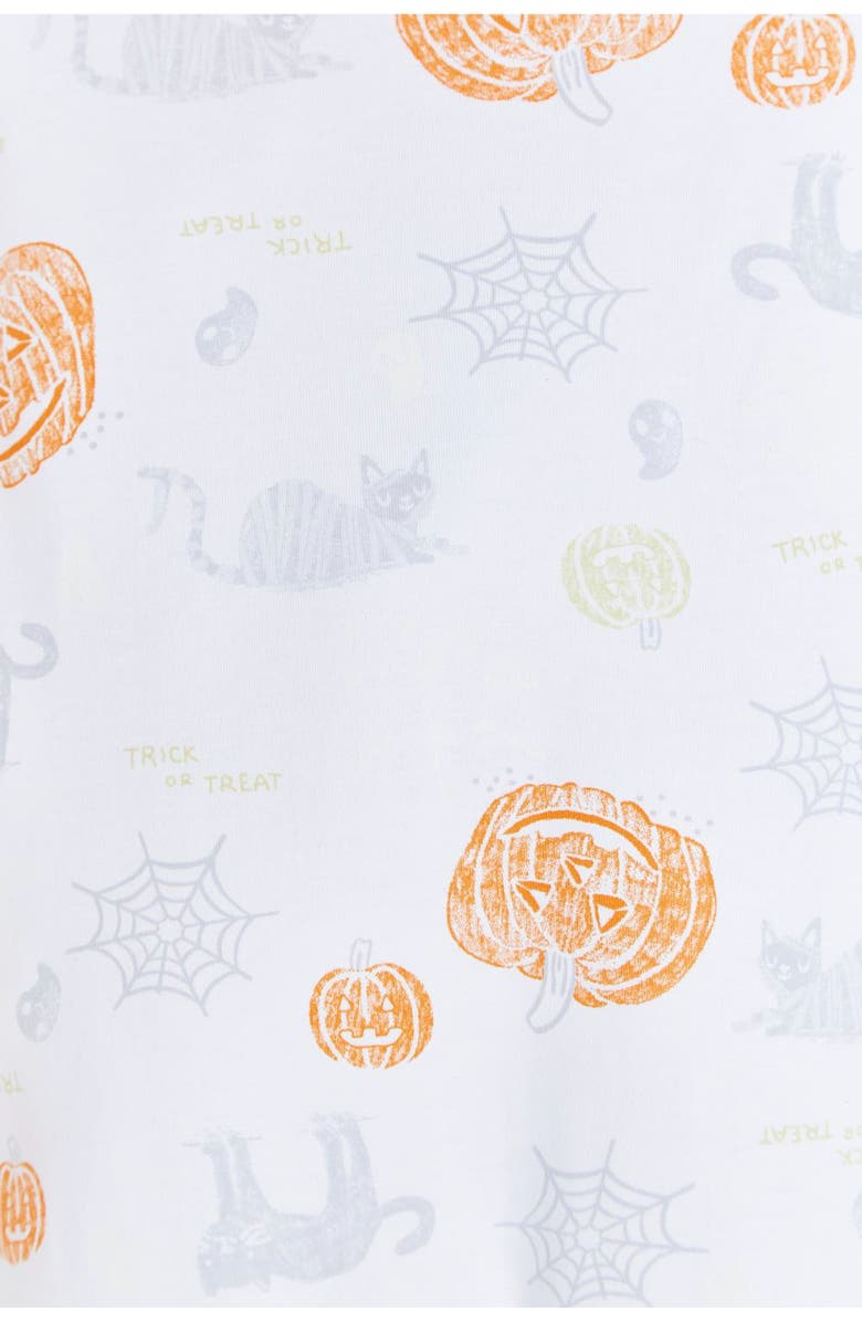 Babycottons Premium Peruvian Pima Cotton Halloween Glow Footie Pajamas For Infant, Alternate, color, Multicolor