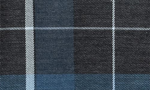 1863 By Eterna Modern Fit Plaid Non-iron Cotton Twill Dress Shirt In Blue